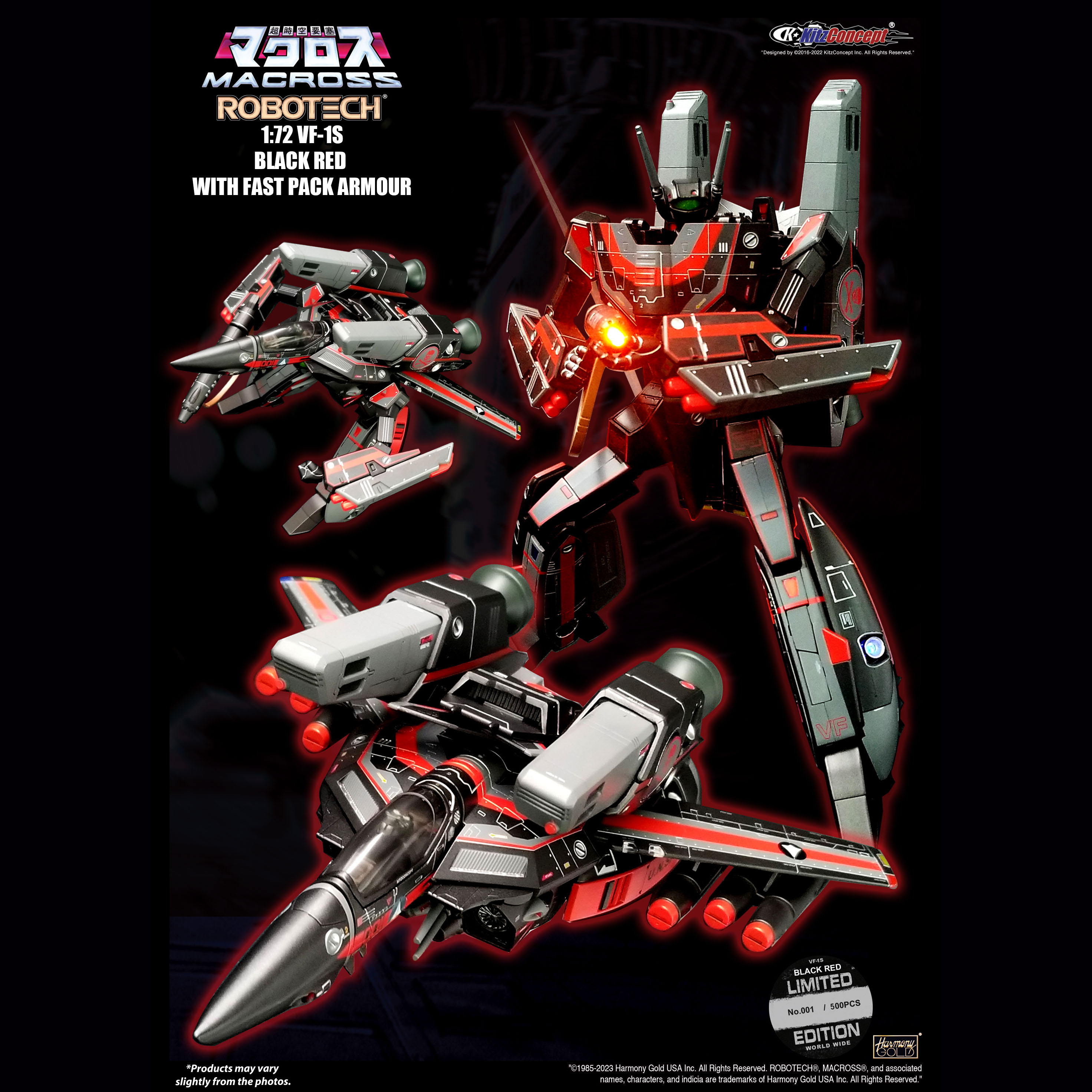 1/72 vf-1s dark red with fast pack armour